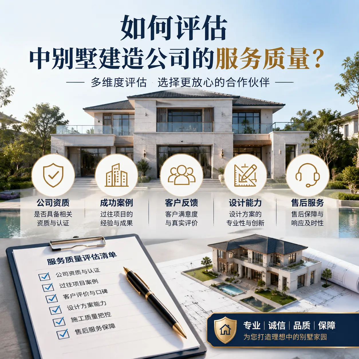 如何评估 兴仁 中别墅建造公司的服务质量?
